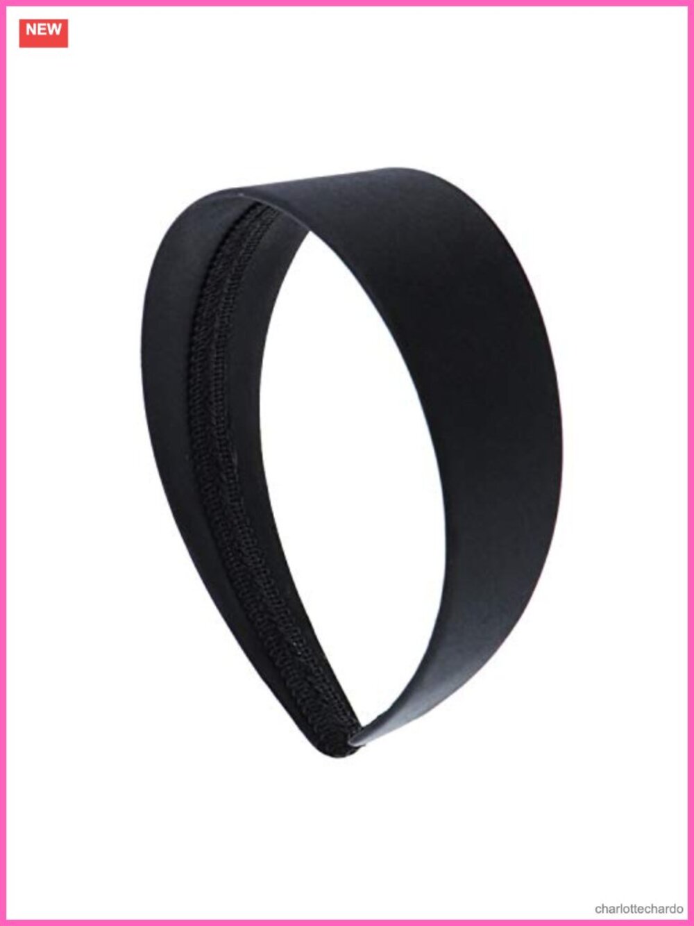 Satin Hard Headband 2 Inch Wide No Teeth Comfortable